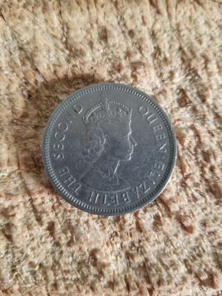 1960 HONG KONG ONE DOLLAR COIN