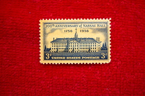 Scotts #1083 MNH/OG 1956 "Nassau Hall" U.S. Postage Stamp. 