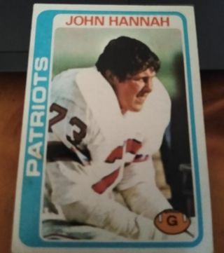 1978 Topps John Hanna HOF Patriots