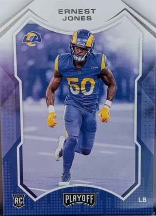 2021 PANINI PLAYOFF EARNEST JONES ROOKIE RC # 283 LOS ANGELES RAMS