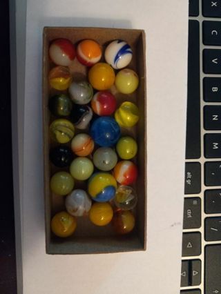 Mix Lot of 25 Vintage Marbles