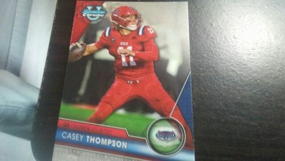 2023 BOWMAN CHROME ROOKIE CASEY THOMPSON FLORIDA ATLANTIC FOOTBALL CARD# 185