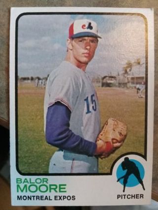 1973 TOPPS BALOR MOORE MONTREAL EXPOS BASEBALL CARD# 211