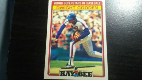 1986 KAY BEE YOUNG SUPERSTARS OF BASEBALL DWIGHT GOODEN NEW YORK METS BASEBALL CARD# 15 OF 33