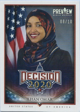  2020 Decision 2020 Preview Stamped #383 Ilhan Omar 8/10