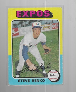 1975 TOPPS STEVE RENKO #34