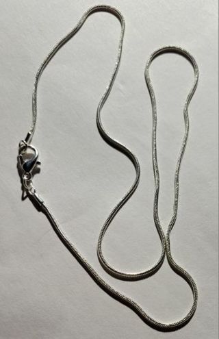 925 Silver Plated Snake Choker Necklace