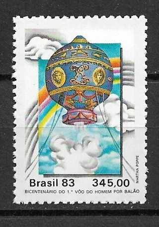 1983 Brazil #1897 Manned Flight Bicentenary MNH