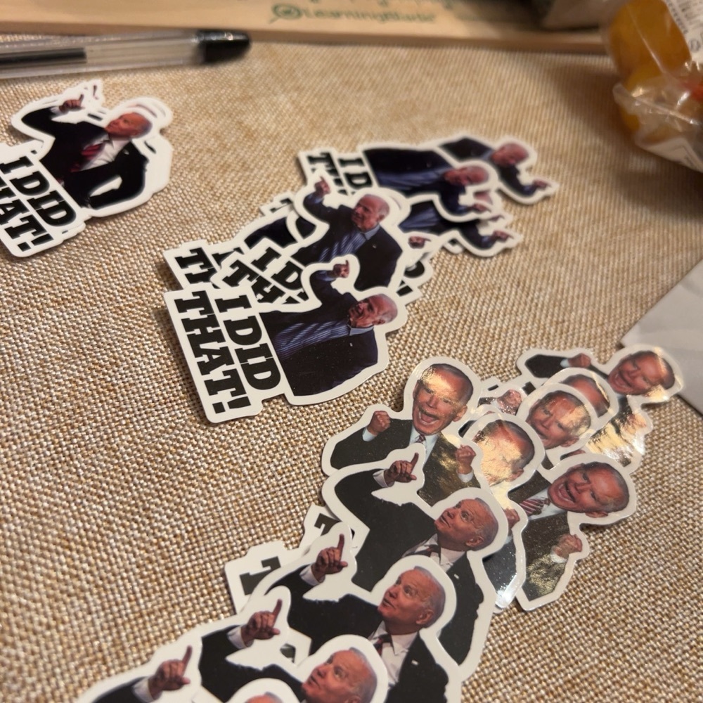 FREE: 10 mixed Biden stickers