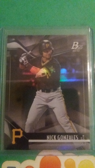 nick gonzales baseball card free shipping