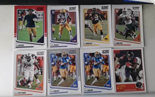 8 card Score NFL rookie rb's lot inserts