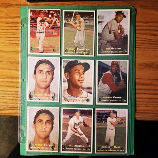 9 - LOT - 1957 TOPPS VARIOUS CONDITION. READ