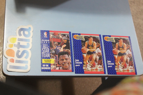 (3) 1991 1992 Fleer Basketball Cards NBA John Stockton Karl Malone