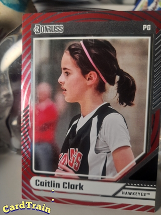 2024 Caitlin Clark Donruss Red Foil Iowa #17 WNBA