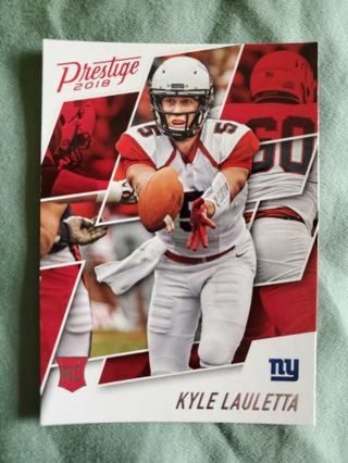 2018 Panini Prestige Rookie Kyle Lauletta