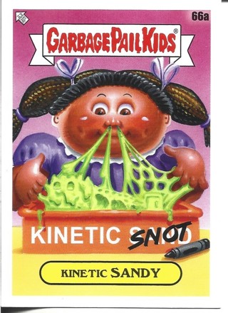 Brand New 2024 Topps Garbage Pail Kids Kinetic Sandy Sticker From the Kids At Play Set