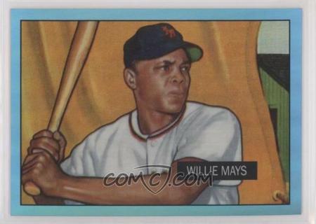 WILLIE MAYS 2013 BOWMAN SAPPHIRE REFRACTOR 1ST BOWMAN CARD REPRINTS 1951 ROOKIE RC