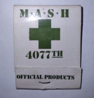 1971 MASH vintage 4077 matchbook official mug club matches