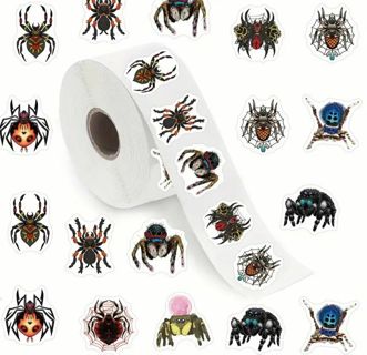 ↗️⭕(10) 1" SPIDER STICKERS!! (SET 2 of 2)