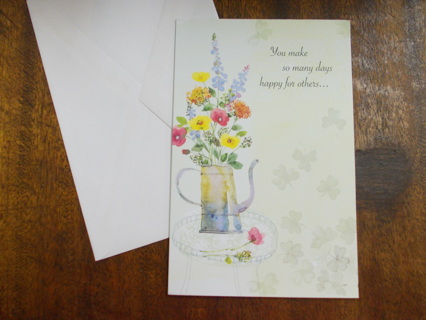 St. Patrick's Day Card & Envelope