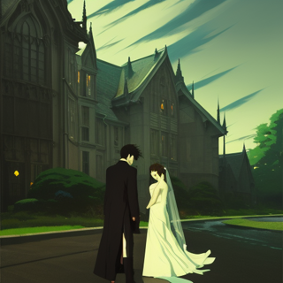 Listia Digital Collectible: Goth Wedding Day