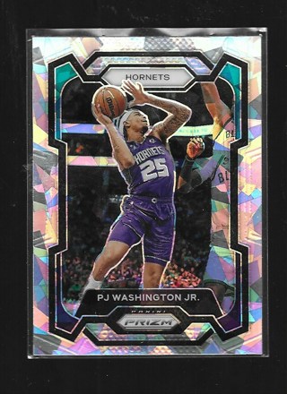 2023 PRIZM P.J WASHINGTON JR #117 SILVER CRACKED ICED