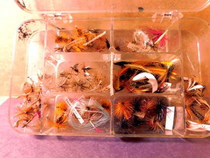 95+ fishing Flies hand tied small bugs caddis beetle mayfly tadpole feathered