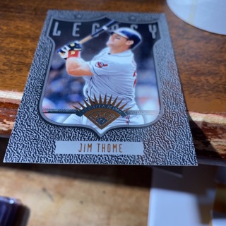 1997 leaf legacy jim thome baseball card 