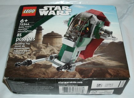 lego star wars boba fett's starship #75344 85pcs 