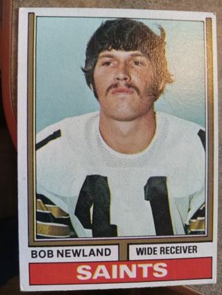 1974 TOPPS BOB NEWLAND NEW ORLEANS SAINTS FOOTBALL CARD# 179