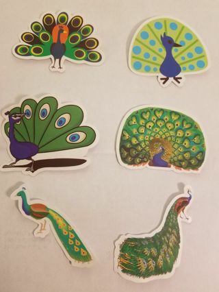 Peacock Stickers set 2