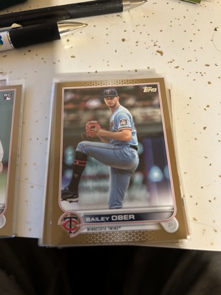 2022 topps gold bailey ober 1160 / 2022