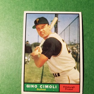 1961 - TOPPS BASEBALL CARD NO. 165 - GINO CIMOLI - PIRATES