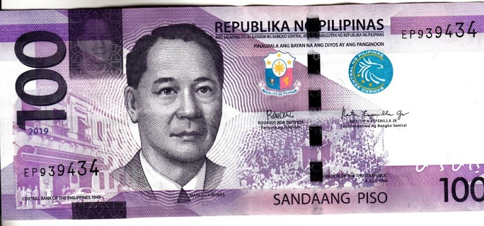 Philippines 100 Piso 2019