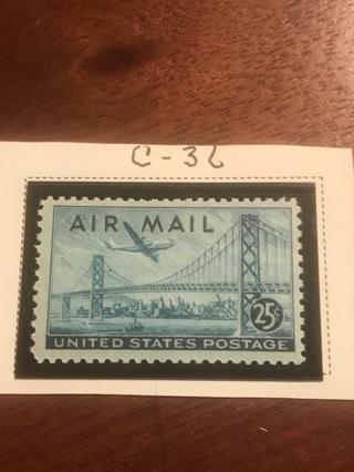 - Scott #C36 25c Airmail MNH