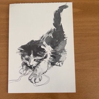 Cat Postcard (B)