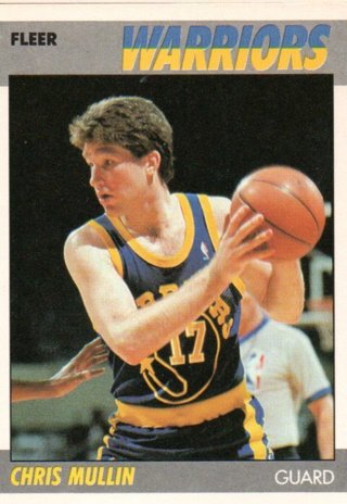 1987 Fleer Chris Mullin #77