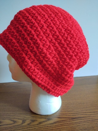 Hand Crocheted Slouch Hat 