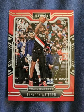 2021-22 Panini Chronicles Playbook Rookie Trendon Watford