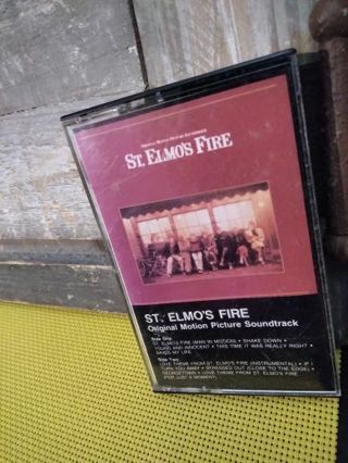 Vintage.Elmo's Fire Original Picture Soundtrack Cassette Tape St Elmo's Fire Man In Motion