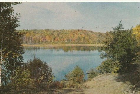 Vintage Unused Postcard: j: Reflections