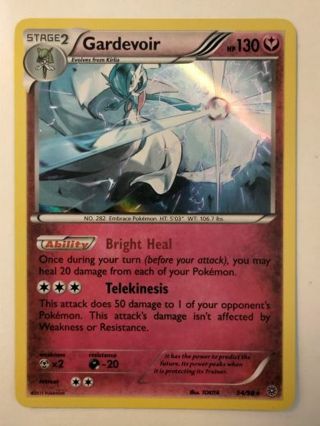 Gardevoir 54/98 rare holo nm pokemon