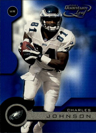 2001 Quantum Leaf Charles Johnson #139  Football Card