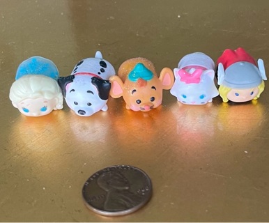  5 Tsum Tsum, Disney, Vinyl Figures, Mini Figures, Disney Characters 