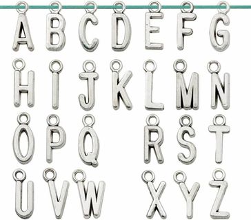 26PC SP ABC Letter Charms Lot 2 (PLEASE READ DESCRIPTION)