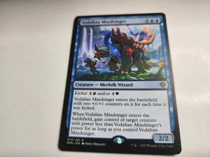 Magic the gathering mtg Vodalian Mindsinger rare card Dominaria United