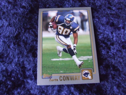 2001 Curtis Conway San Diego Chargers Topps Card #97