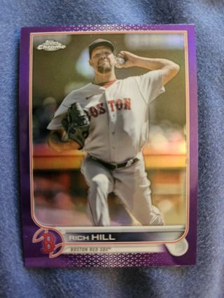 2022 Topps Chrome Update Purple Refractor Rich Hill