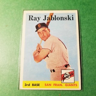 1958 - TOPPS BASEBALL CARD NO. 362 - RAY JABLONSKI - GIANTS