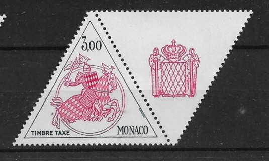 1980 Monaco ScJ74 3f Postage due MNH with tab